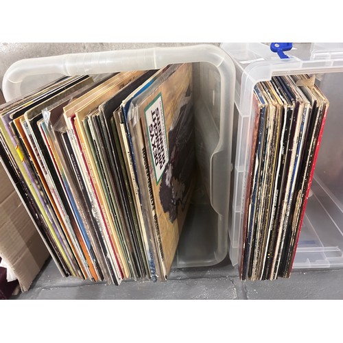 2245 - A collection of records including Queen, Diana Ross, Elvis Presley, etc.