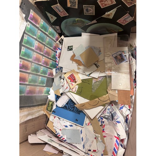 2246 - Stamp; a box of stamps, covers, ect. - loose and in album.