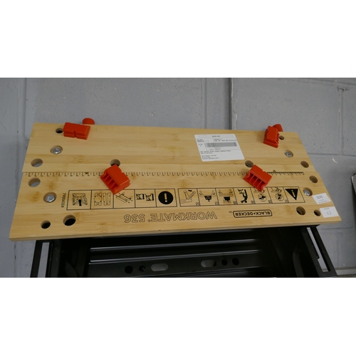 A Black & Decker workmate 536 folding work bench - boxed *this lot is ...