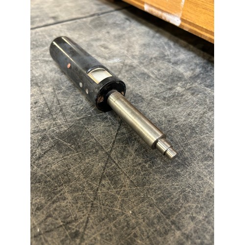 A Taylor Hobson 150mm Traversing Table with wooden case