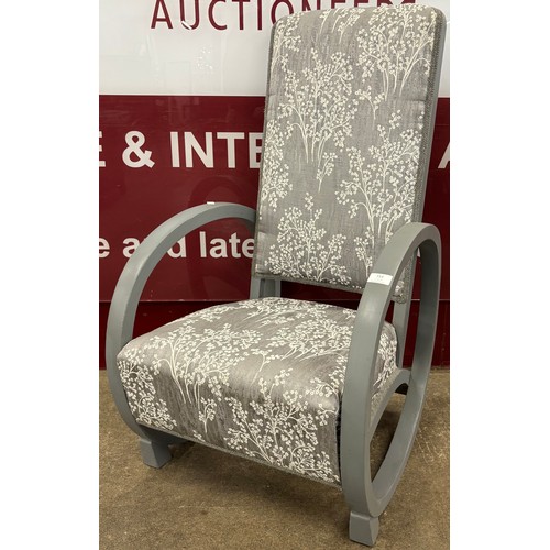 153 - An Art Deco style painted bentwood rocking chair
