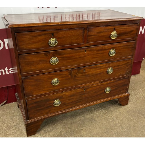 118 - A George IV mahogany chest of drawers