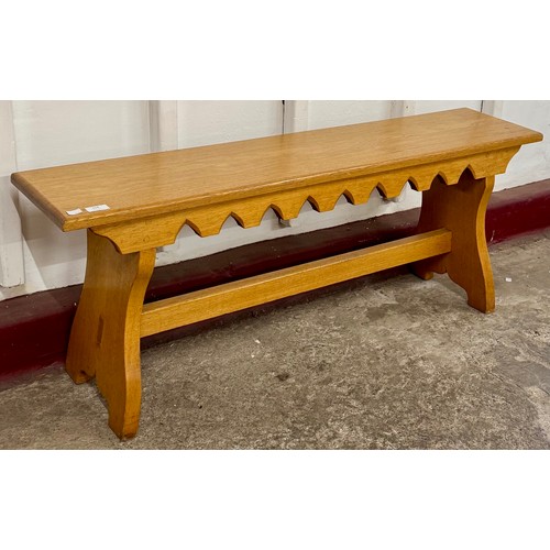 154 - An 18th Century style oak bench