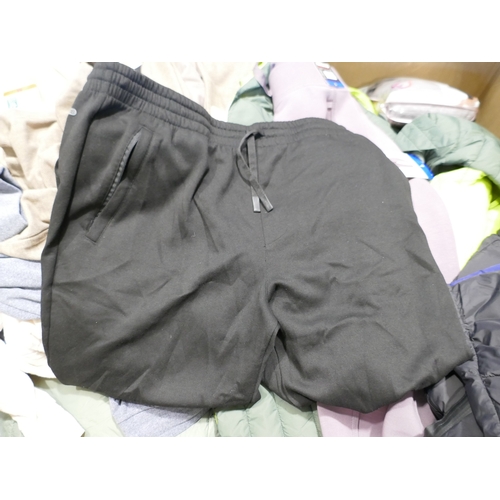 6136 - A pallet of mixed clothing to include trousers, shirts, underwear, coats, etc. various brands and si... 
