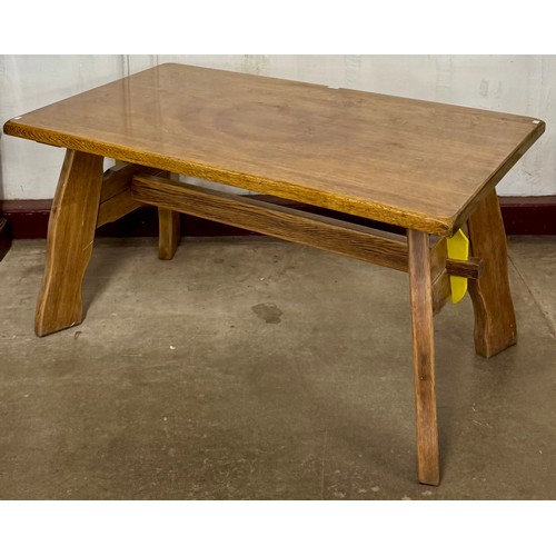 130 - A Cotswold style oak refectory table