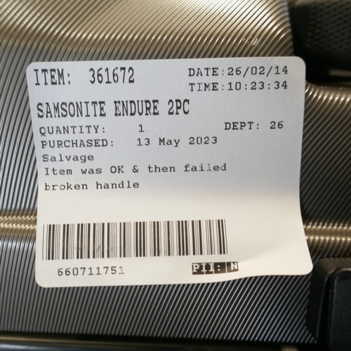 6130 - A Samsonite Endure 2 piece hardside suitcase set , original RRP £119.99 + VAT (385-458) *This lot is... 