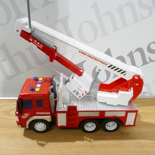 6139 - A box of children's toys to include a fire truck, Potato head, money box, robot, etc. (SP516661989-1... 