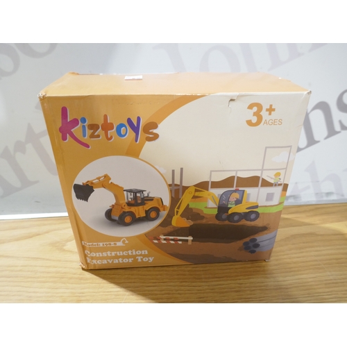 6143 - A box of children's toys to include bath bubble maker, princess castle, digger, etc. (SP516661989-21... 