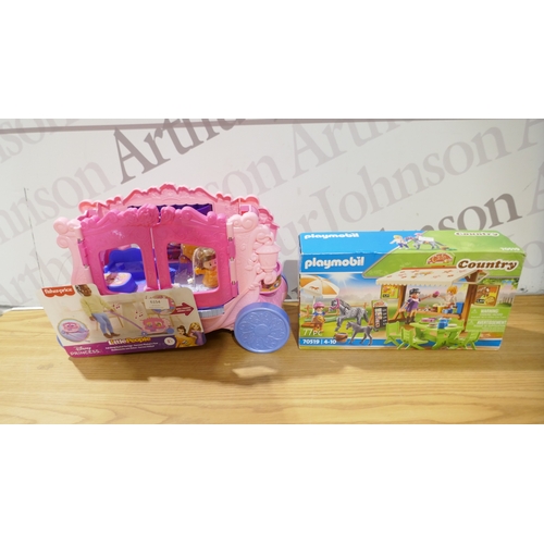 6154 - A Playmobil Country set and a Disney Princess carriage (SP516661989-29) *This lot is subject to VAT