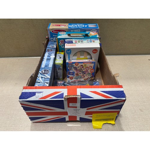 A box of children's toys including Paw Patrol, Frozen, etc. (SP516662399-6) *This lot is subject to VAT