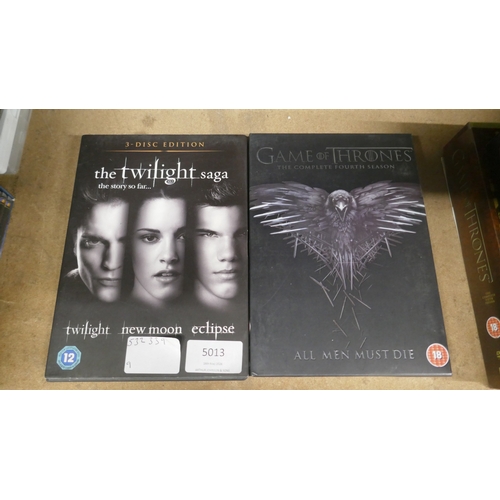 5013 - A large quantity of assorted DVDs