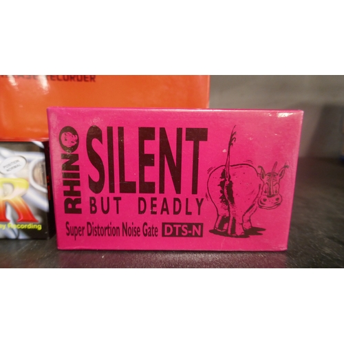 5038 - A quantity of guitar equipment including a boxed Rhino Silent But Deadly DTS-N Super Distortion Nois... 