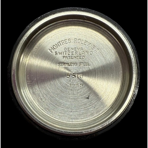 7100 - Rolex - a rare 1958 Oyster Perpetual Submariner wristwatch 'Big Crown', stainless steel case, refere... 