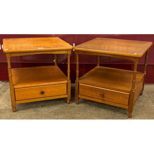 64 - A pair of Nathan teak bedside tables
