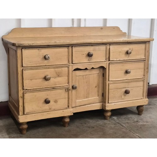 79 - A Victorian Lincolnshire waxed pine dresser