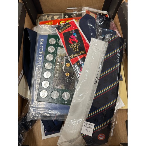 2186 - Football; assorted football collectables, two scrapbooks, Pathe News 8mm Real Madrid v Eintracht 196... 