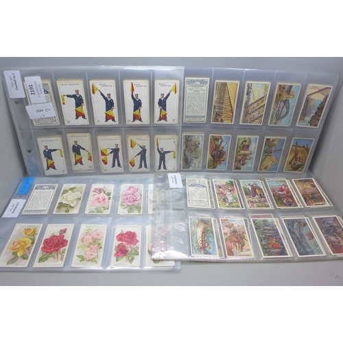 2191 - Twelve full cigarette card sets, including Gallaher British Birds, John Player Modern Naval Craft, W... 