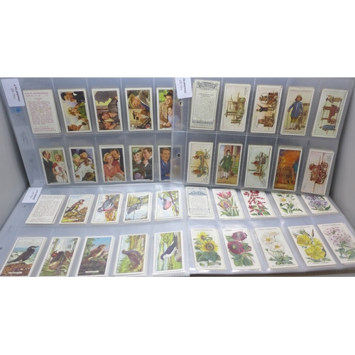 2191 - Twelve full cigarette card sets, including Gallaher British Birds, John Player Modern Naval Craft, W... 