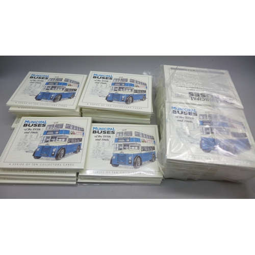 2194 - Fifty Golden Era card sets - Municipal Buses of The 1950s and 1960s