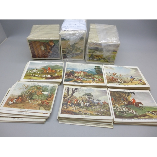 2195 - A large mixed collection of spare cigarette cards, Player's - Old Hunting Prints/Churchman-Modern Wo... 