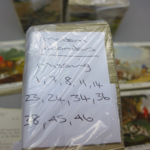 2195 - A large mixed collection of spare cigarette cards, Player's - Old Hunting Prints/Churchman-Modern Wo... 