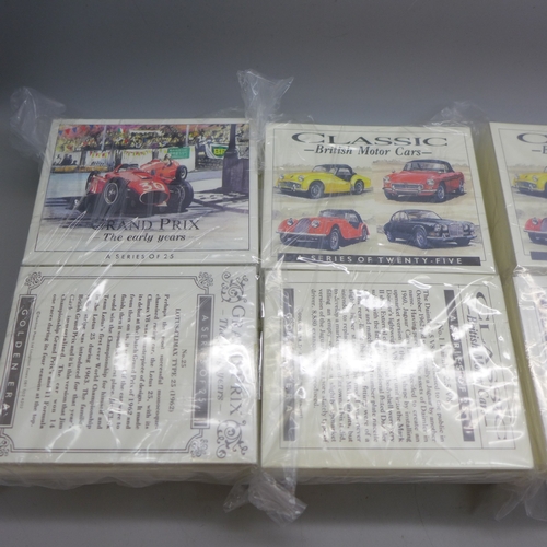 2196 - Forty Golden Era card sets - 20 Grand Prix The Early Years (25 cards) and 20 Classic British Motor C... 