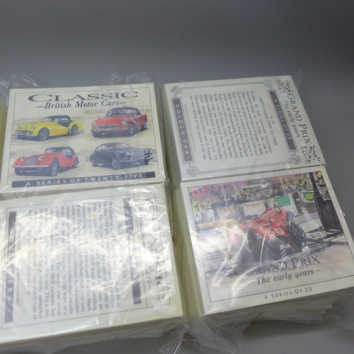 2196 - Forty Golden Era card sets - 20 Grand Prix The Early Years (25 cards) and 20 Classic British Motor C... 