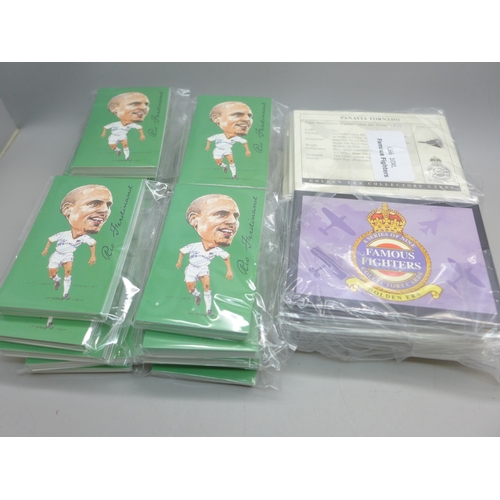 2199 - Forty Golden Era Card sets - 20 Leeds Utd sets and 20 RAF Famous Fighters/Aeroplanes