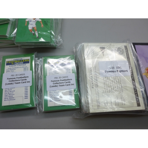 2199 - Forty Golden Era Card sets - 20 Leeds Utd sets and 20 RAF Famous Fighters/Aeroplanes