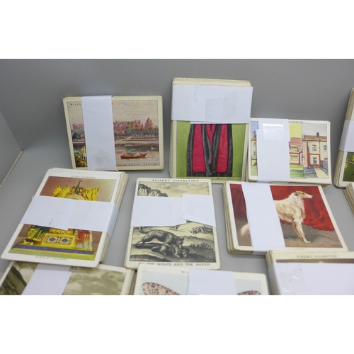 2201 - Twenty-two large cigarette card part sets including Will's, Player's and Churchman - all different