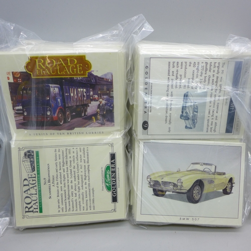 2202 - Forty Golden Era Card Sets - 20 Road Haulage sets and 20 BMW 1978-81 sets