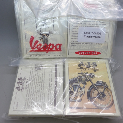 2203 - Forty Golden Era bike sets - 20 Classic Vespa sets and 20 AJS Motorcycle sets