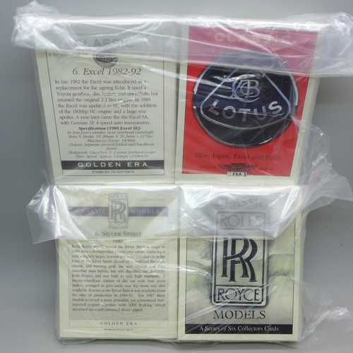 2204 - Forty Golden Era Classic Car sets - 20 Classic Lotus 2nd Series and 20 Classic Rolls Royce sets