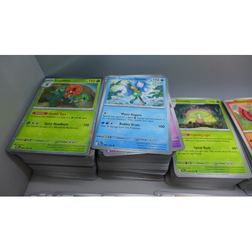 2219 - Pokémon cards; a mixed collection of Holographic, Non Holographic, no Energy cards, from multiple se... 