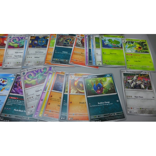 2219 - Pokémon cards; a mixed collection of Holographic, Non Holographic, no Energy cards, from multiple se... 