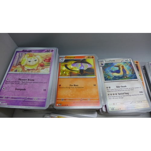 2220 - Pokémon cards; mixed quantity of Holographic, Non Holographic, no Energy cards from multiple sets