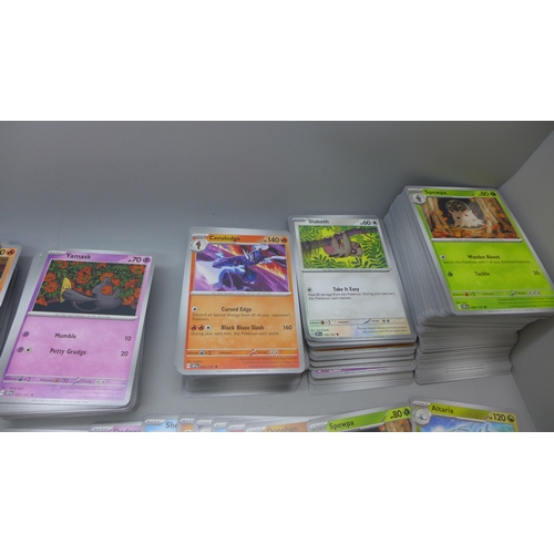 2220 - Pokémon cards; mixed quantity of Holographic, Non Holographic, no Energy cards from multiple sets