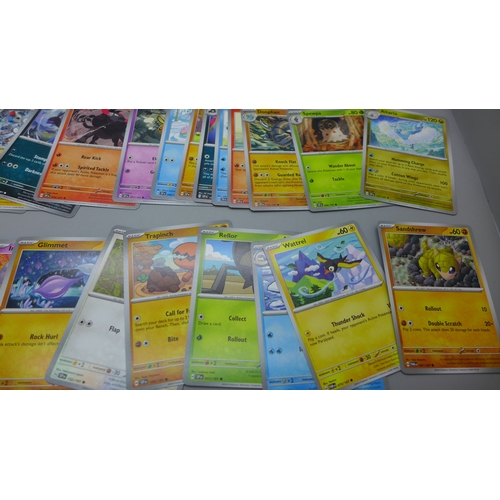2220 - Pokémon cards; mixed quantity of Holographic, Non Holographic, no Energy cards from multiple sets