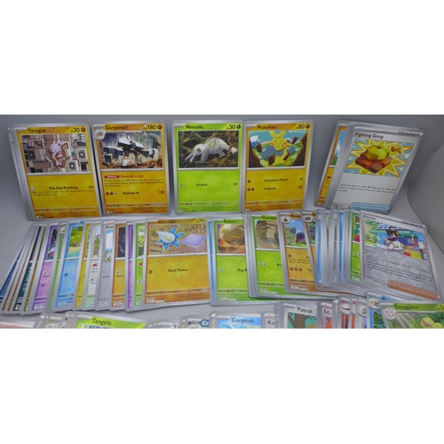 2221 - A large collection of Pokémon cards including a large number of Holographic cards, including Rares, ... 