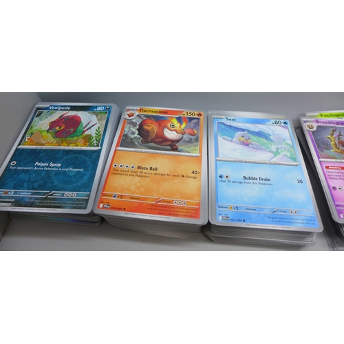 2222 - A large collection of Pokémon cards including over 100 Holographic cards, includes Rares, Reverse Ho... 