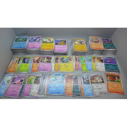 2223 - Pokémon cards; mixed Holographic and Non-holographic including Reverse Holos