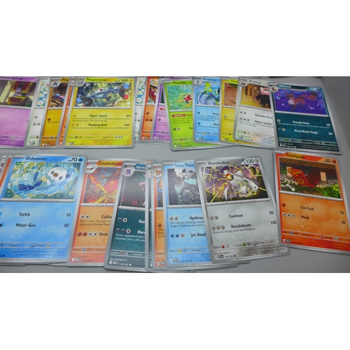 2223 - Pokémon cards; mixed Holographic and Non-holographic including Reverse Holos