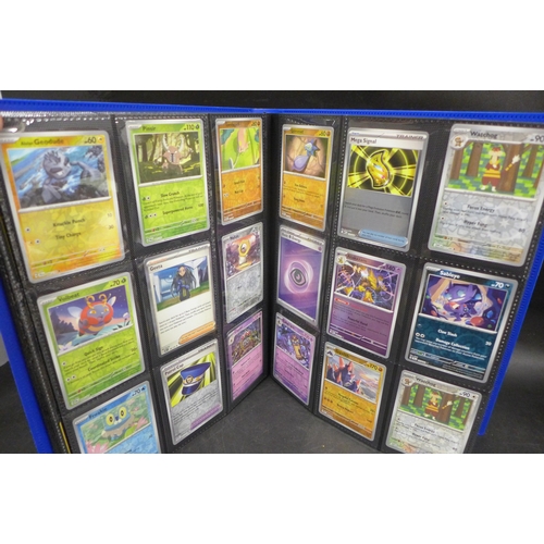 2224 - A Pokémon binder including Wizards of the Coast (WOTC) vintage cards, over 150 Holos, including Reve... 