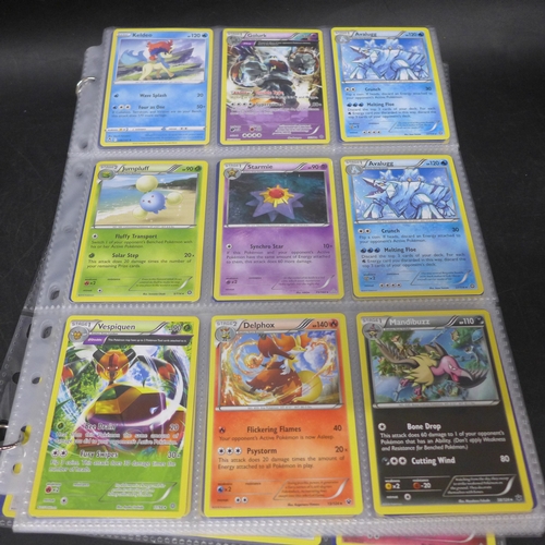2226 - 180 Vintage Pokémon cards in protective sleeves including Black Star Rares, cards from sets such as ... 