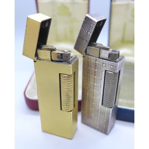 2234 - Two Dunhill lighters and spare flints *Not available for packing and posting*
