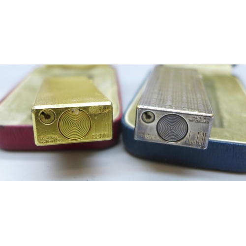 2234 - Two Dunhill lighters and spare flints *Not available for packing and posting*