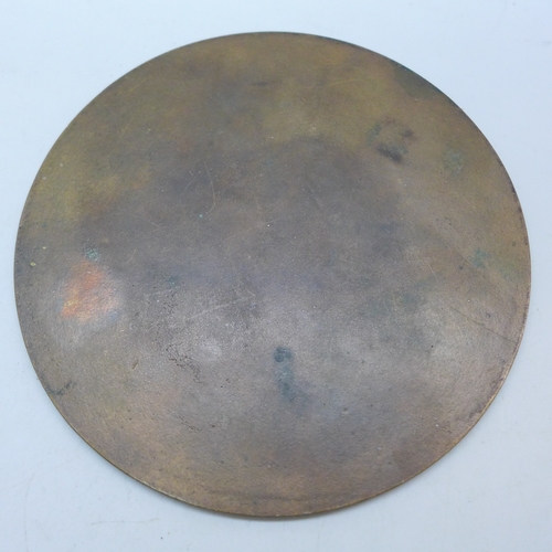 2256 - A World War I bronze memorial plaque, George Fletcher