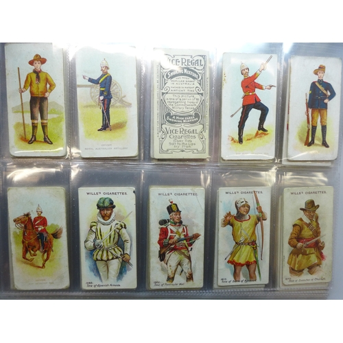 2261 - Military-themed cigarette cards; Will's (Australia and overseas issues), Types of Commonwealth Force... 