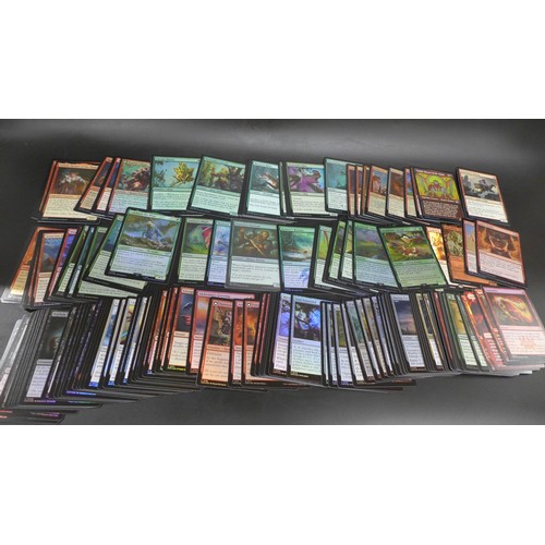 2208 - 150 all holographic Magic The Gathering (MTG) cards including promo cards