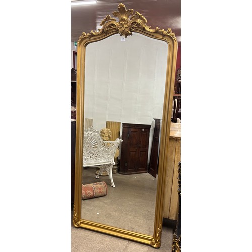 351 - A large Victorian style gilt framed mirror